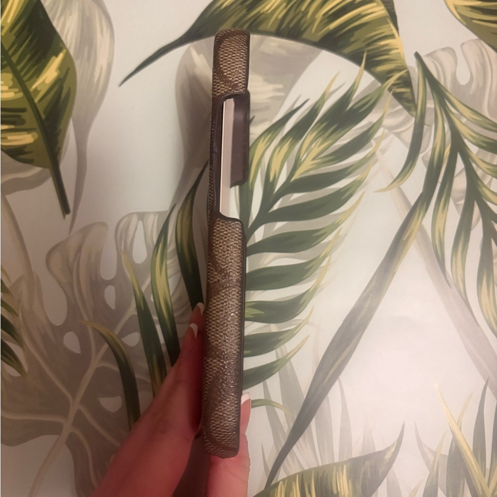 Coach Brown Patterned Phone Case - image 2